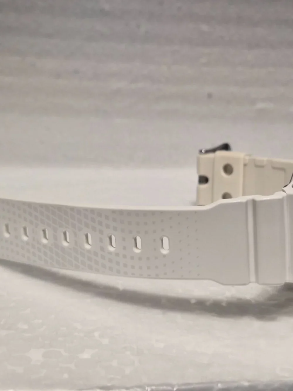 Casio G Shock White digital Gloss white